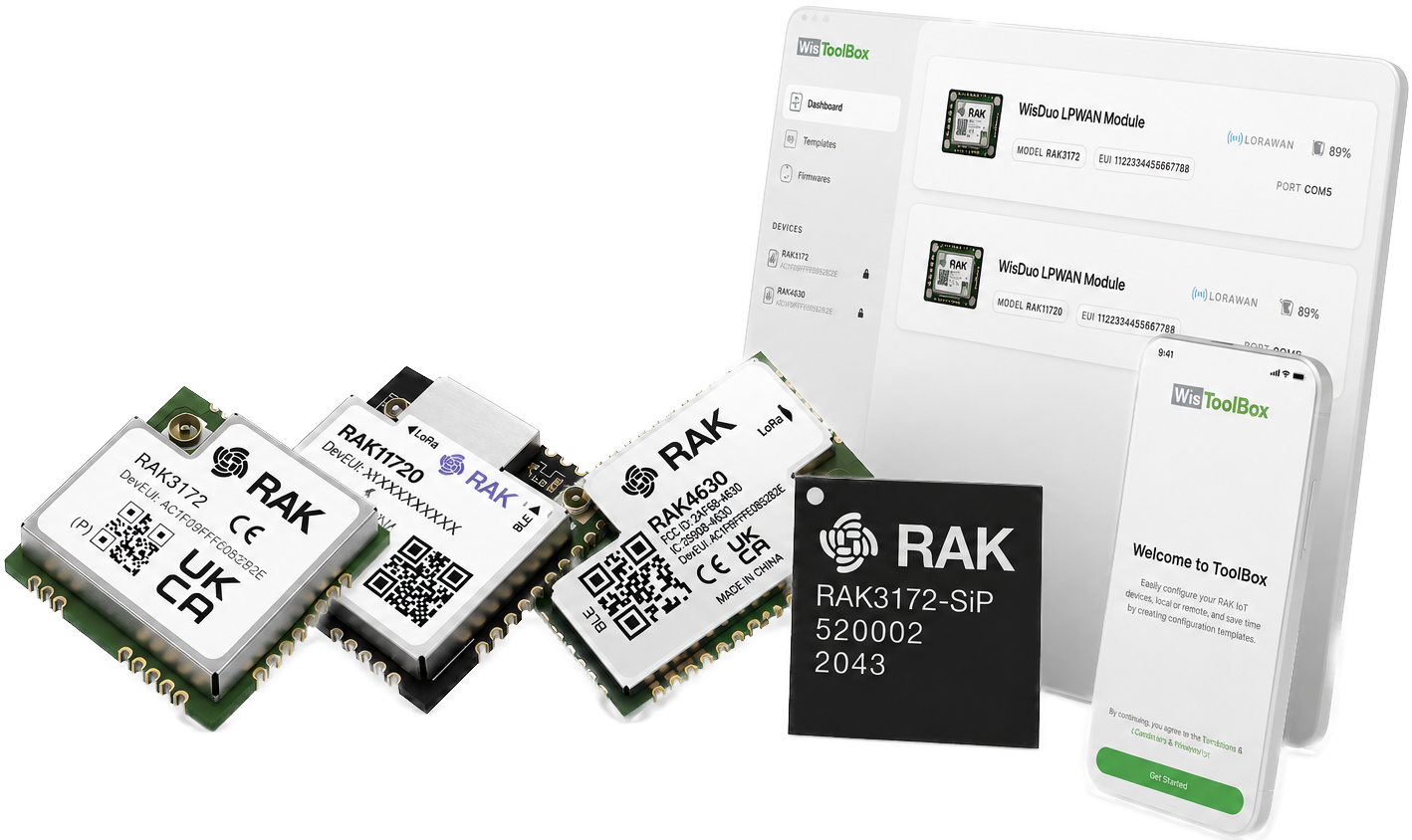 High-performance wireless modules simplifying LoRaWAN integration for custom PCBs.